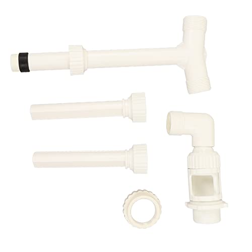 Aramox Fuentes de Piscina Dobles Ajustables de PVC, Rociador de Fuente de Piscina, Adaptador de Rociador de Fuente de Piscina, Accesorios para Piscina