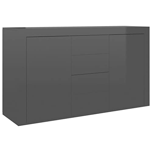 vidaXL Sideboard, Kommode mit viel Stauraum, Schrank mit 4 Schubladen 2...