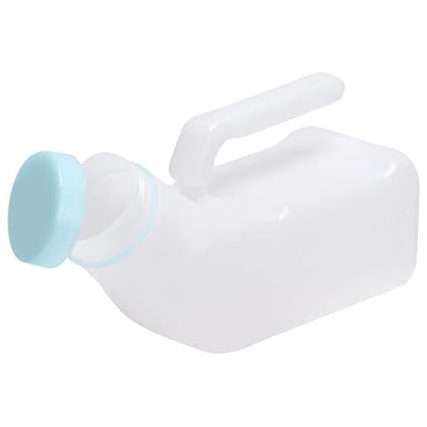 Cymax Portable Urinals for Men with Glow in The Dark Spill Proof,1000ml Urine Bottles for Men,Plastic Male Urinal Pee Bottles for Hospitals,Emergency,Camping and Travel Use,1 Pack Cover