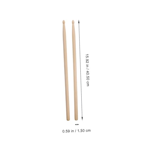 Baquetas de madera HANABASS 5A, 6 pares, para práctica y principiantes, para batería y percusión miniatura 3