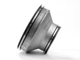 Riduzione di sezione in lamiera di acciaio zincata...