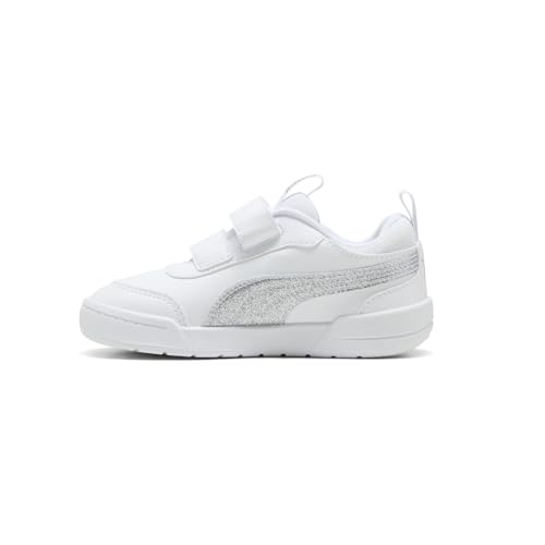 PUMA Kids Girls Multiflex 2 Glitz Slip On Sneakers Shoes Casual - White3