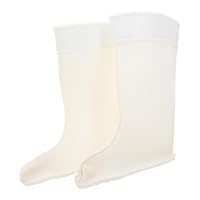 CLISPEED Warm Boot Liners for Men Insulated Thick Lamb Fleece Padding Non-slip Artificial Cotton Removable Washable Rain Boot Socks for Hiking Snowboarding and Winter Outdoor Use