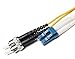 FiberCablesDirect - 3M OS2 LC ST Fiber Patch Electronic Cable | 10Gb Duplex 9/125 LC to ST Singlemode Jumper 3 Meter (9.84ft) | 1gb 10gb smf UPC sfp 10gbase sm PVC ofnr lc-st