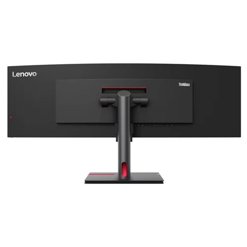 Image of Lenovo - 63DBRAR1US - Lenovo ThinkVision P49W-30 49 Class Dual Quad HD (DQHD) Curved Screen LED Monitor - 32:9 - Raven Black - 49 Viewable - In-plane Switching (IPS) Technology - WLED Backlight - 5120