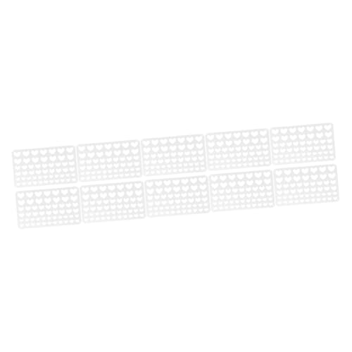 Matrices de découpe acier en forme de cœur EXCEART pour scrapbooking et carterie, 10 pièces