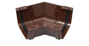 Marley Flowline RAF2 Square Gutter Angle 45 Deg Brown