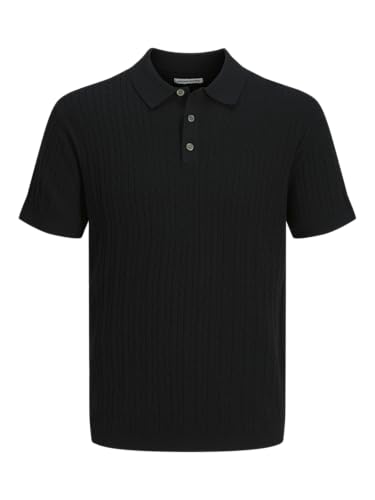 Polo homme maille tricot torsadé Jjeemil Jack and Jones