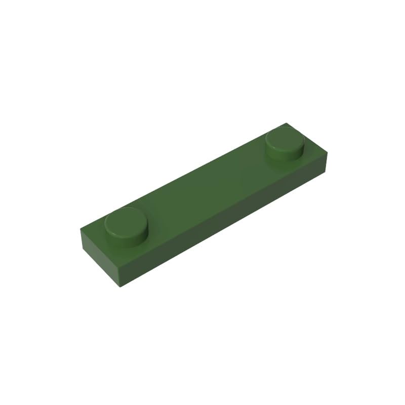 XYEIUGO 92593 Foundation Plate Special 1x4 with 2 Studs, Tarmac, 50 PCS