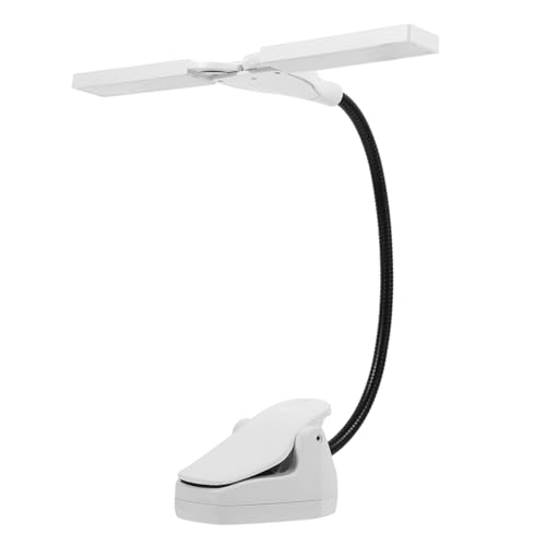 Toddmomy Rechargeable Music Stand Light Piano Lamp Led Reading Light Clip Clip on Book for Piano Random