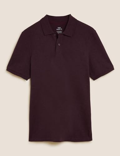 Image of Marks & Spencer Men's Cotton Collared Regular Fit T-Shirt