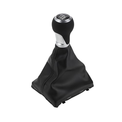 Image of TUCKBOLD 6 Speed Manual Gear Shift Knob with Cover for Audi A4 B8 No.8K0863278H | Gearbox Stick Shifter Lever Knob Faux Leather Plastic 1Pcs