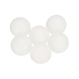 QUARKZMAN 6 Stück Nylon-Lagerkugeln 20mm Solide Kunststoffkugeln, G1 Präzisionslagerkugel Mattierte Oberfläche, Weiß