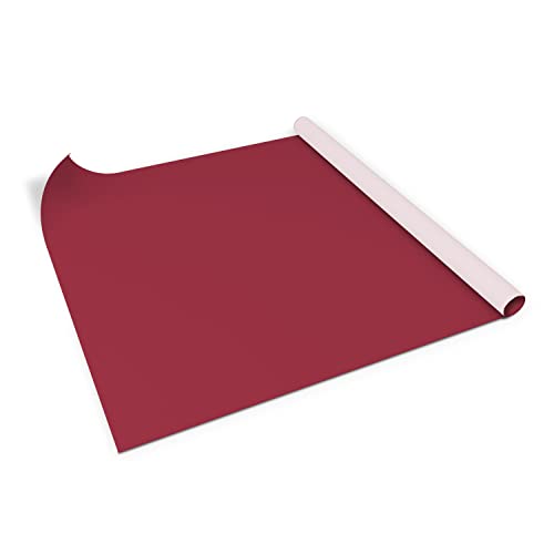 Coloray Film Adhésif pour Meubles Mat 100x50 cm Autocollant Sur les Placards Feuille Collante Décoratif Auto-adhésif sur la Commode - De Bourgogne Cover