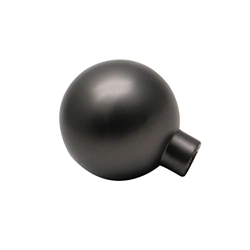 Savagrow 4Pcs Solid Round Ball Cabinet Knobs 0.98" Dia Polished Kitchen Hardware Knobs For Cupboard Drawers, Pearl Black #TOP3