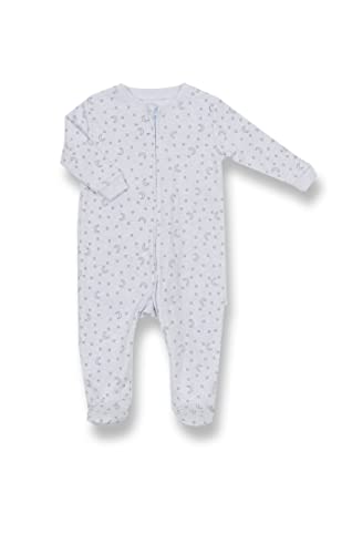 Snugabye Moons & Stars Dream Front-Zip Sleeper | Assorted Colours (Blue, Preemie)