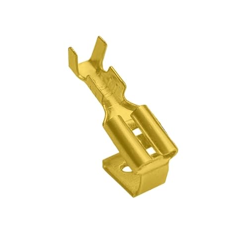 Terminales de cobre de 6,3mm DJ6212-6.3B con muelle autoblocante, 50 piezas