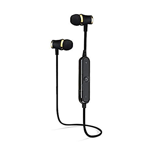Écouteurs Bluetooth pour Alcatel 1 2019 - Oreillettes sans fil noires avec télécommande