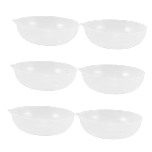 POPETPOP 6 piezas Bandeja para de Cocina Transparente con Marcas de Capacidad Accesorio Compatible para Básculas Electrónicas Paquete para Medición Precisa de Alimentos