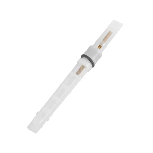 Amosfun válvula de expansión de aire acondicionado calor reemplazo pequeño válvula de expansión del automóvil de expansión del aire acondicionado el plastico blanco