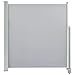 Produktbild vidaXL Seitenmarkise Ausziehbar 140x300 cm Grau Sichtschutz Windschutz Markise