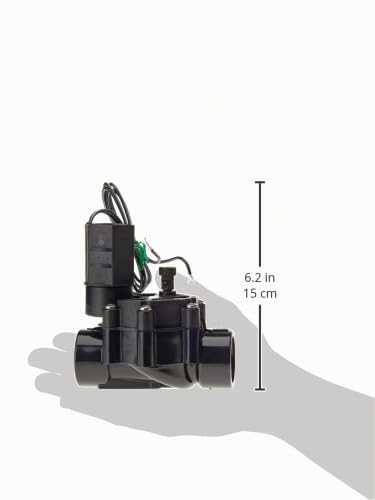 Electrovalvula Rainbird 100-Dv de 1 pulgada hembra negra de 13 x 10 x 7 cm 3