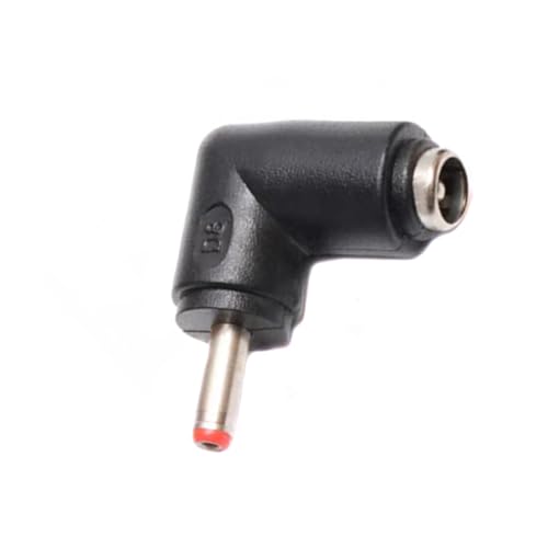 Pack de 5 adaptadores conector DC ángulo 90° 3.5x1.35mm macho a 5.5x2.1mm hembra miniatura 3