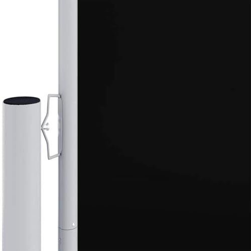 Store latéral extensible noir pour préserver l'intimité du jardin - 3