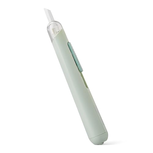 Amazon Basics Kartonmesser mit Keramikklinge, 1,9cm x 1,9cm x 14,0cm, 1 Packung, Grün