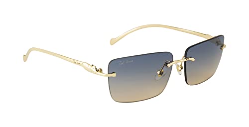 Image of Ted Smith Men's Women's UV Protection Metal Square Sunglasses