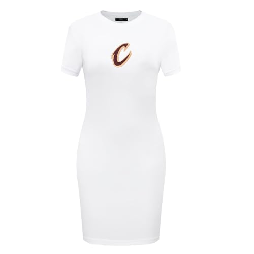 Image of Pro Standard Womens NBA Classic Chenille Cotton Single Jersey Body Con Dress