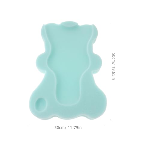 Image of BESTonZON Baby Bath Sponge Pad Non Slip Soft Breathable Infant Bath Cushion Support Mat for Newborns and Toddlers 19.68X11.81X1.57 Inches Machine Washable