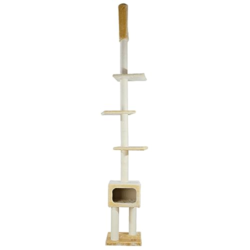TRIXIE Torre para Gatos Ajustable con Rascador Sisal Beige miniatura 1