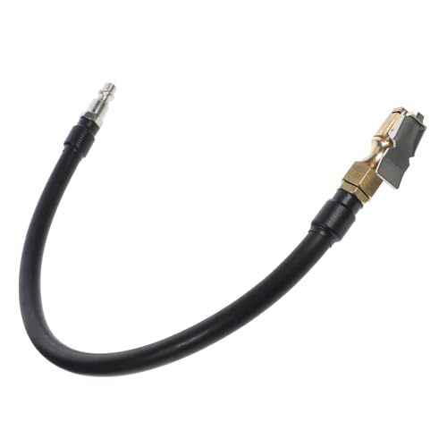 PLAFOPE ヤ用インフレータホース クイック接続アダプタ 自転車 バイク 車対応 エアチャック付き延長ホース フレキシブル製空気入れアクセサリ