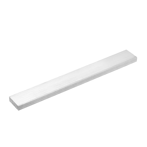 Image of uxcell Square Aluminum Flat Bar, 3 /8 inch Thick 1.2 inch Width 10 inch Length Square Aluminum Bar 6061 Aluminum Flat Plate, 10 x 30 x 254mm T6511 Solid New Mill Stock for Industrial Building