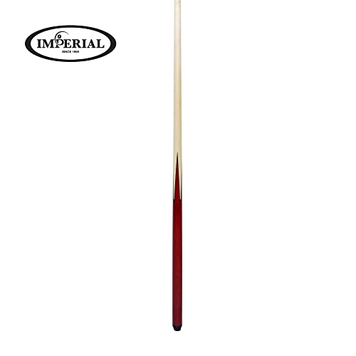 Imperial Vision Sneaky Pete 2-Tone 58 Inch Maple 2-Piece Premium Billiard Cue Pool Stick, Red, No Collar #TOP1