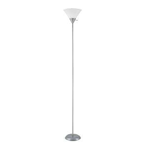 Globe Electric 67150 Elliott Floor Lamp, Silver