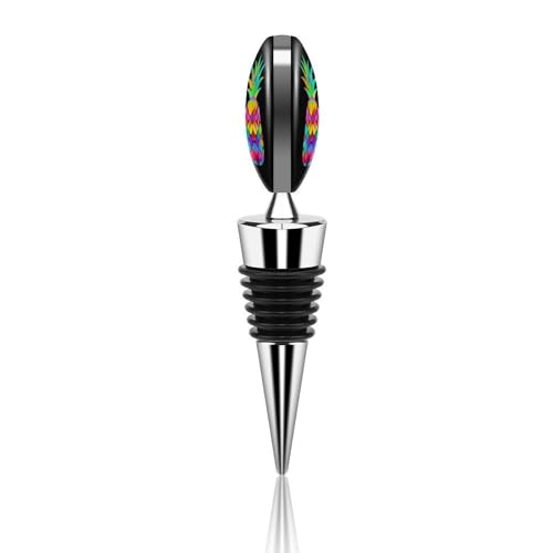 Bouchons de bouteille réutilisables en marbre : conservation fraîcheur et design ananas chic