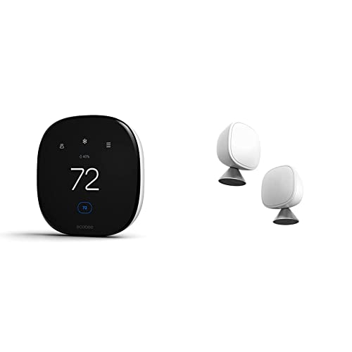 New 2022! Ecobee Smart Thermostat Enhanced Compatible With Alexa & Smartsensor 2 Pack, White #TOP10