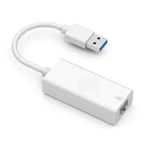 Adaptador de Red USB a Ethernet, Adaptador LAN para PC o Portátiles, USB 2.0 RJ45 a USB 10/100Mpbs,Plug & Play,Compatible con Windows 7/8/10,Vista/XP,Mac OS X,OS X,Linux