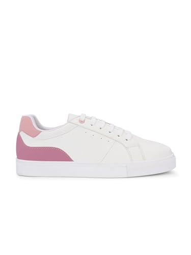 Image of Centrino Women Casual Shoes | Colorblock Sneakers with Ultra Soft Cushion Lace-Up Shoes All-Day Comfort | Trendy & Lightweight Design | Low Top Flat Sole(7611)