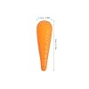 SEWACC 50pcs Small Carrot Nose for Snowman Craft, Plastic Orange Snowman Making Supplies, DIY Ornament for Christmas Winter Parties #1