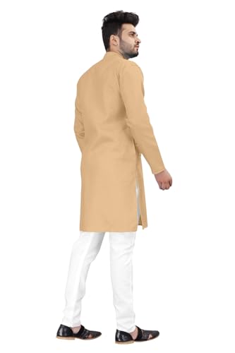Image of trustous Mens straigth Solid Kurta Pyjama Set Combo in 100% Cotton with 16 Colour Option and Size are XS to 3XL for (Birthday,Wedding, Ceremony, Casual, Engagement)