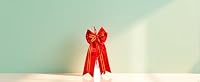 CaPiSo 20x40 cm Große Satin-Doppelschleife ohne Basteln Schleife Geburtstag Weihnachtsschleife Weihnachten Hochzeit Doppelschleife Satinschleife (Rot Gold Herzen) – Ansicht 6
