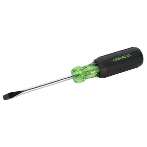 Greenlee 0153-25C Tournevis robuste, pointe Cabinet, 1/4 po x 4 po