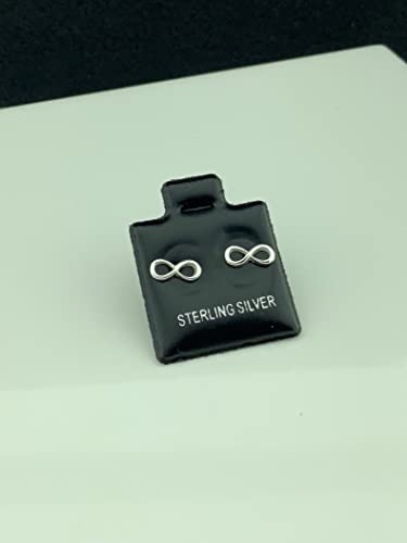Sterling Silver Small Infinity Stud Earrings For Adult Women And Teen Girls 0.31In #TOP3