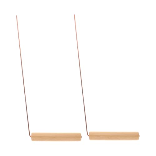 WOONEKY 2pcs Prospecting Rod Paranormal Rods Gold Dowsing Rods Divining Rods for Spirits Treasure Locating Rods Dowsing Rods for Treasure Ghost Hunting Rods Spirit Hunting Rods Wood