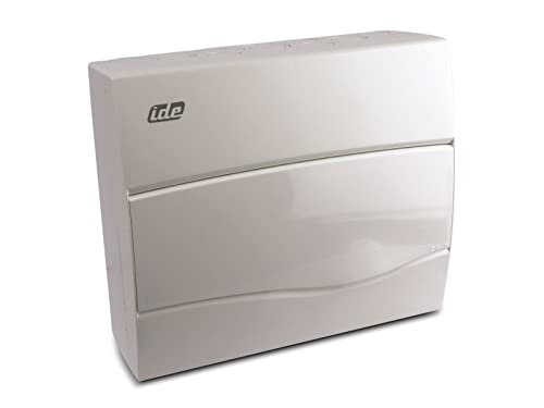 Unitec 47106 AP - Caja De Distribución (IP 40, 1 Fila, 12 Módulos), Color Gris