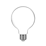 BeBulbs Lampadina LED globo G95 M04 (E27, 4W, 470 lm, 2700K, vetro bianco opalino) – Diffusione uniforme della luce – Efficienza LED e lunga durata