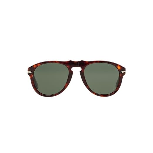 Óculos de Sol Aviador Persol PO0649, Havana/Verde Cristal, 56 mm